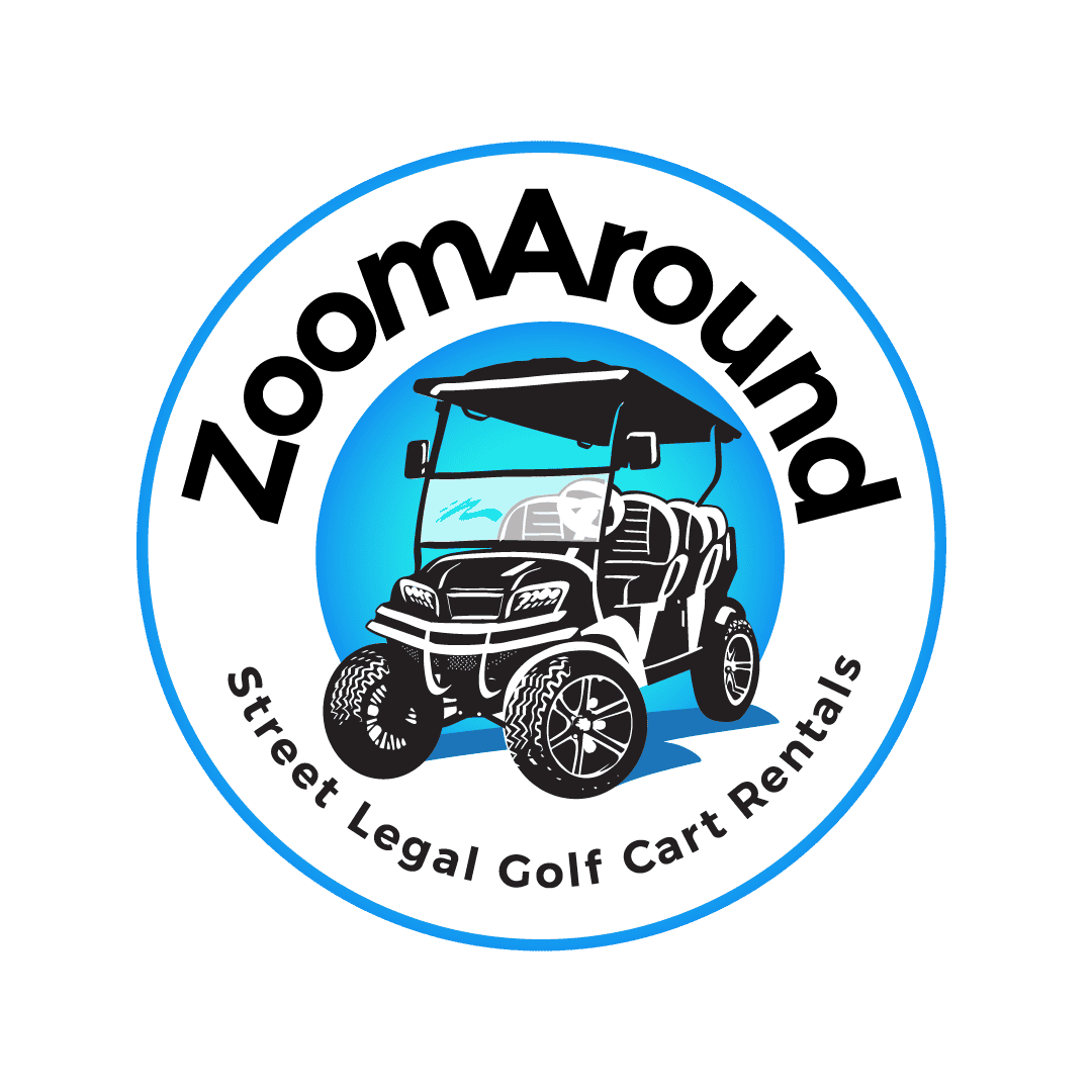 zoom around golf cart logo