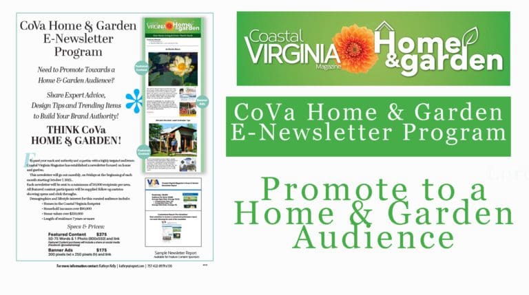 Coastal Virginia Home and Garden E-Newsletter Program details